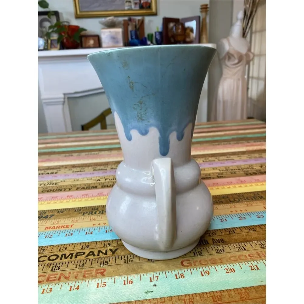RARE ART DECO CIRCA 1910 Early ROSEVILLE ART POTTERY CARNELIAN VASE 8.5 Nouveau
